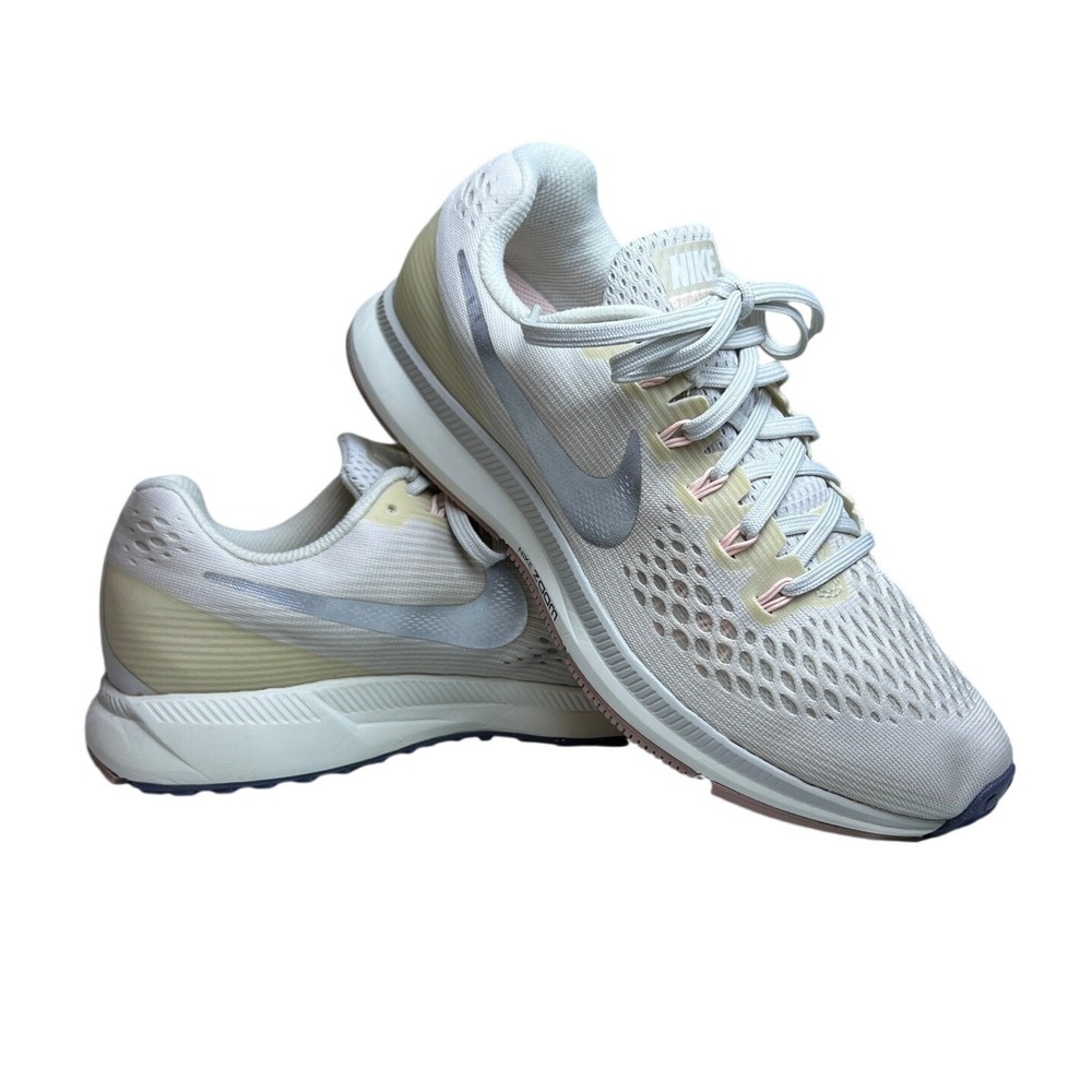 Nike Air Zoom Pegasus Women's Size 10 Running Shoes Light Bone Silver